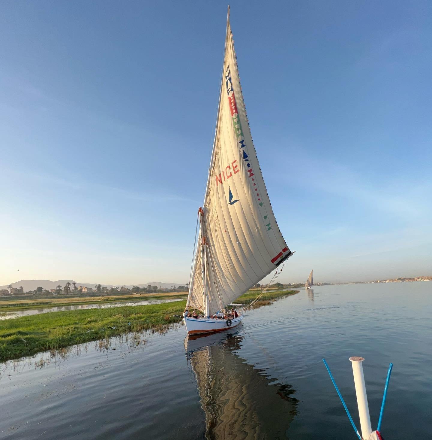 Nile felucca sunset in Luxor