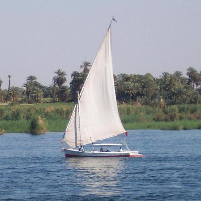 Nile felucca sunset in Luxor